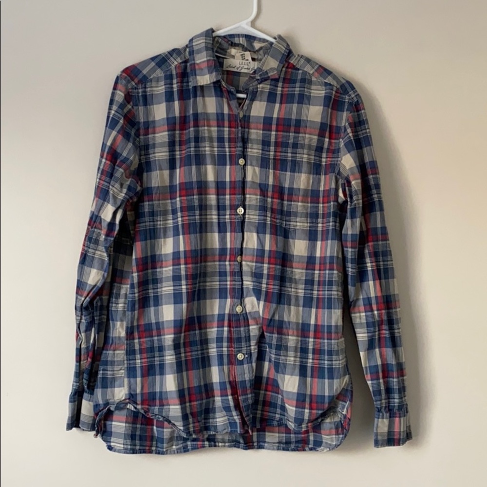 LOGG plaid button down shirt